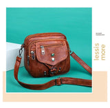 Sweet Shoulder Bag PU Leather Vintage Handbags Cross Body Bags