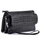 Women's Leather Mini Crossbody Clutch Bags for Phone Coins Purses