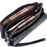 Women's Leather Mini Crossbody Clutch Bags for Phone Coins Purses