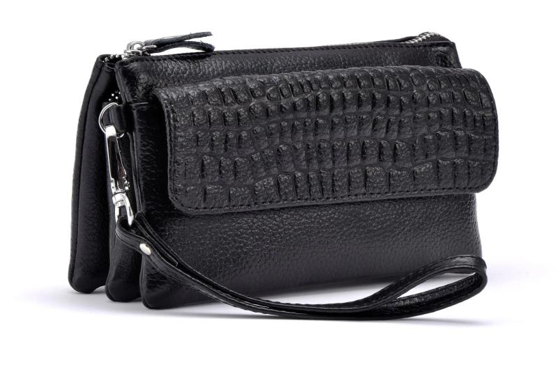 Women's Leather Mini Crossbody Clutch Bags for Phone Coins Purses