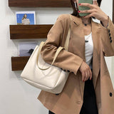 Women PU Leather Totes Large Capacity Ladies Shoulder Bags