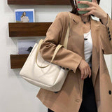 Women PU Leather Totes Large Capacity Ladies Shoulder Bags