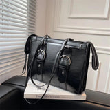 Vintage Large Capacity Women's Shoulder Bag PU Leather Tote
