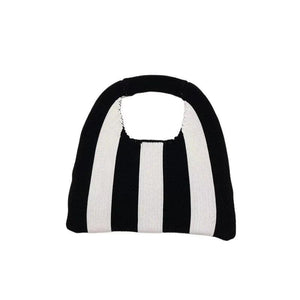 Soft Cotton Knitted Handbag For Women Shoulder Messenger Crochet Bags