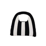Soft Cotton Knitted Handbag For Women Shoulder Messenger Crochet Bags