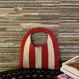 Soft Cotton Knitted Handbag For Women Shoulder Messenger Crochet Bags