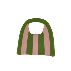 Soft Cotton Knitted Handbag For Women Shoulder Messenger Crochet Bags