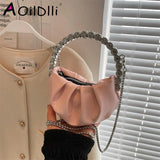 Rhinestone Crossbody Evening Bag Mini Diamond Handle Handbag