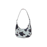 Cow Pattern Ladies Shoulder Bag Mini Chain Bag PU Zipper Handbag
