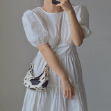 Cow Pattern Ladies Shoulder Bag Mini Chain Bag PU Zipper Handbag