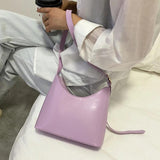 Women's Crossbody Bag Solid PU Leather Shoulder Purse