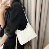 Women's Crossbody Bag Solid PU Leather Shoulder Purse