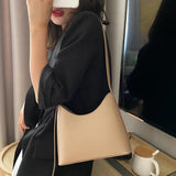 Women's Crossbody Bag Solid PU Leather Shoulder Purse
