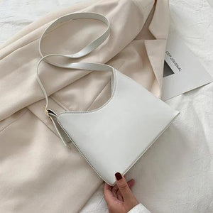 Women's Crossbody Bag Solid PU Leather Shoulder Purse