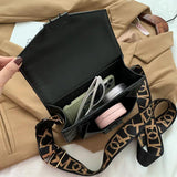 Vintage Sling Handbags Leather Crossbody Plaid Shoulder Messenger Bag