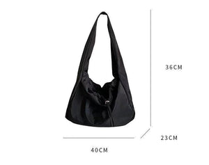 Nylon Bucket Shoulder Bag Purse
