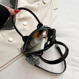 Silver Shell Evening Clutch Crocodile Pattern Shoulder Bag for Party Wedding