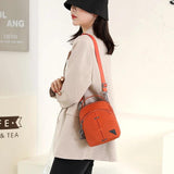 Waterproof Nylon Messenger Bag Double Shoulder Crossbody Tote