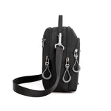 Waterproof Nylon Messenger Bag Double Shoulder Crossbody Tote