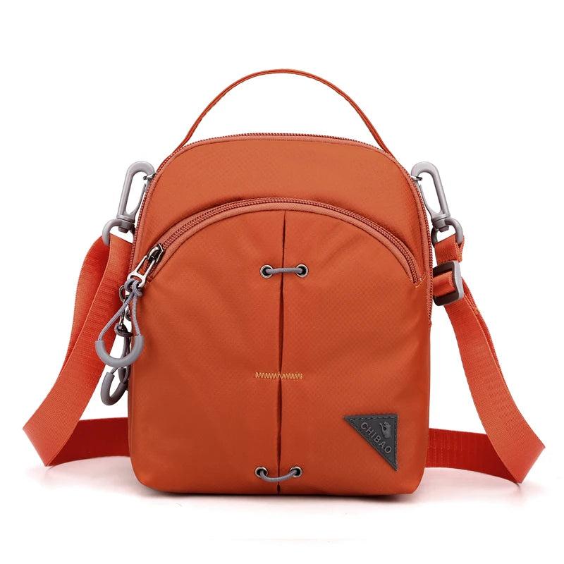 Waterproof Nylon Messenger Bag Double Shoulder Crossbody Tote