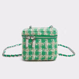 Plaid Crossbody Bag Pink Grid Checkered Mini Purse Handbag