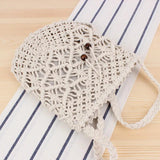 Cotton Thread Ethnic Style Woven Messenger Straw Bag
