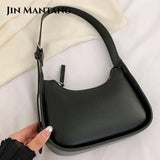 Women's PU Leather Lock Shoulder Bag Small Purse Zipper Clutch