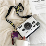 Cartoon Camera Print Crossbody Messenger Bag for Women