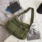 Girl Handbag Canvas Teenager Shoulder Bags Women Messenger Bags