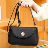 Solid Leather Women Shoulder Bag Handbag Ladies Crossbody Tote Sac