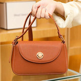 Solid Leather Women Shoulder Bag Handbag Ladies Crossbody Tote Sac