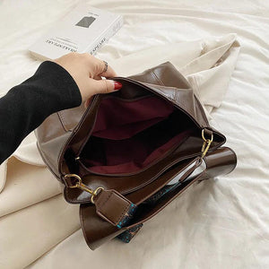 Lady Vintage PU Leather Backpack Crossbody Bag Handbag Totes Satchel