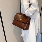 Lady Vintage PU Leather Backpack Crossbody Bag Handbag Totes Satchel