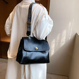 Lady Vintage PU Leather Backpack Crossbody Bag Handbag Totes Satchel