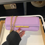 Purple Shoulder Bag for Women Small Crossbody Handbag Evening Clutch