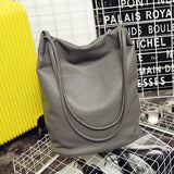 Women Leather Handbags Bucket Shoulder Bags Ladies Crossbody Bags Large Capacity