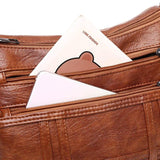 Women's Leather Shoulder Bag Classic Crossbody Handbag