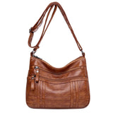 Women's Leather Shoulder Bag Classic Crossbody Handbag