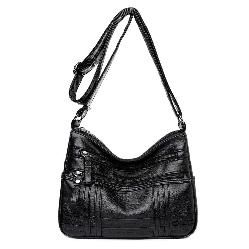 Women's Leather Shoulder Bag Classic Crossbody Handbag
