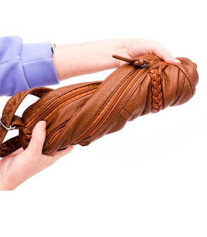 Soft Leather Women's Shoulder Bag Multi-layer Crossbody Bag Handbag Purses