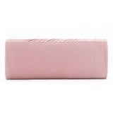 Vintage Leather Pleat Clutch Bag Pink Wedding Shoulder Bags