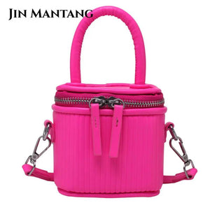Mini Box PU Leather Crossbody Bag for Women Shoulder Handbag Purses