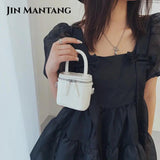 Mini Box PU Leather Crossbody Bag for Women Shoulder Handbag Purses