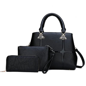 Ladies Hand Bags 3-Piece Set Stylish Women's Handbag