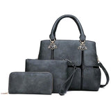 Ladies Hand Bags 3-Piece Set Stylish Women's Handbag
