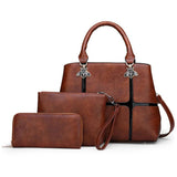 Ladies Hand Bags 3-Piece Set Stylish Women's Handbag