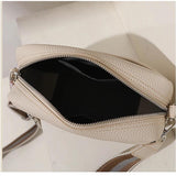 Women Solid Classic Purses Handbags Wide Fabric Strap Crossbody Bag
