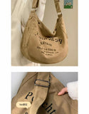 Pattern Women Crossbody Canvas Bag Casual Portable Ladies Shoulder Bags