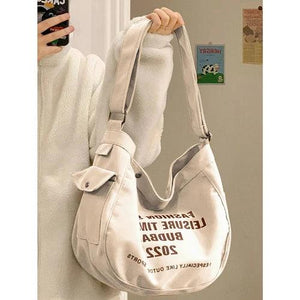 Pattern Women Crossbody Canvas Bag Casual Portable Ladies Shoulder Bags