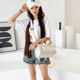 PINK Travel Bag Sports Bag Fitness Bag Women's Crossbody Bag